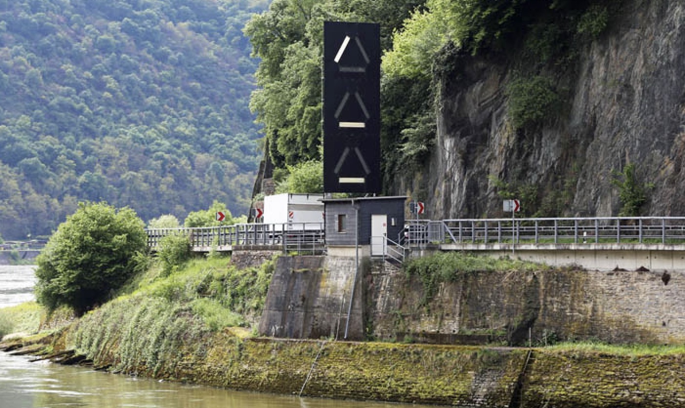 Signalstelle der Wahrschau in der Gebirgsstrecke am Rhein